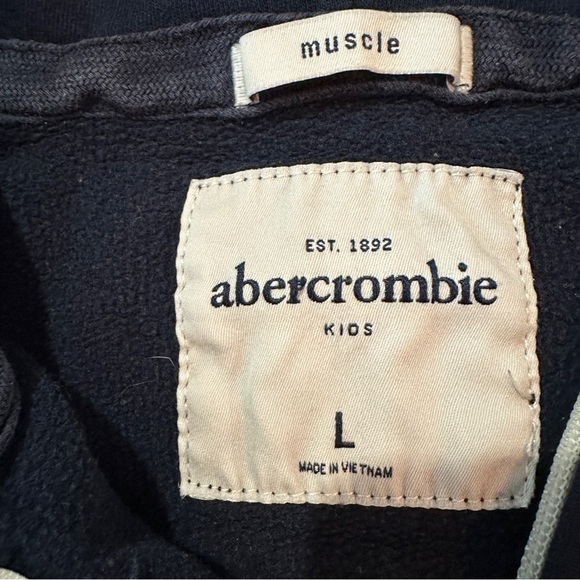 Abercrombie & Fitch Kids Dark Blue Zip-Up Hoodie - Picture 4 of 12